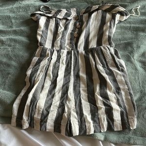 Striped romper